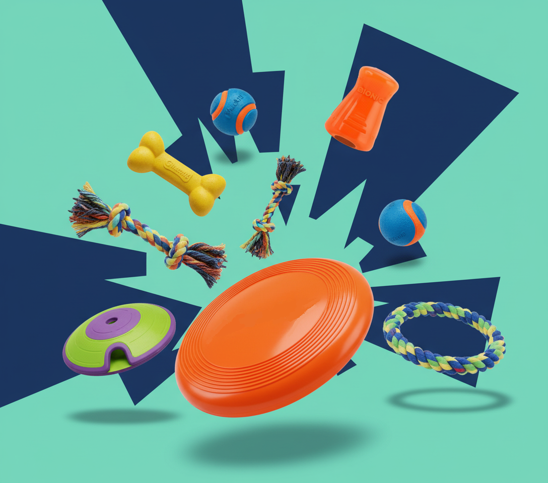 Jack Russell Terrier jugando con pelota indestructible ultra-resistente - Juguetes profesionales probados por Shena | Velora Market España